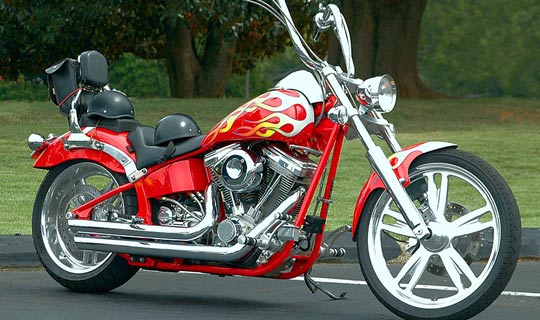Gereinigtes und poliertes Motorrad
